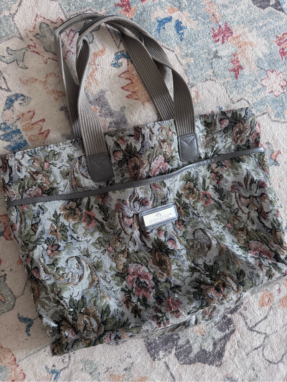 Vintage Jordache Tapestry Tote Bag
